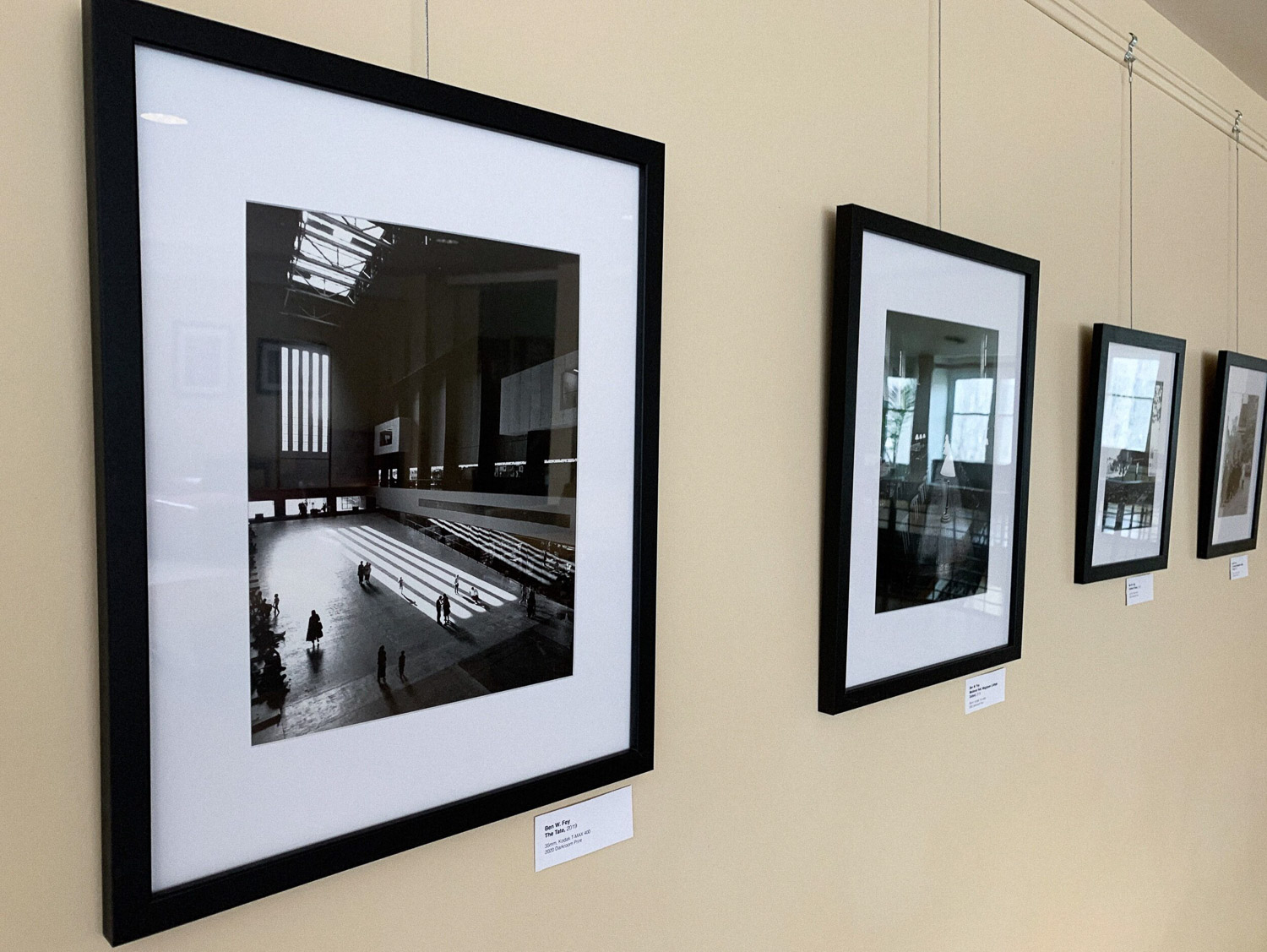 framed darkroom prints by Ben W. Fey hanging on the wall