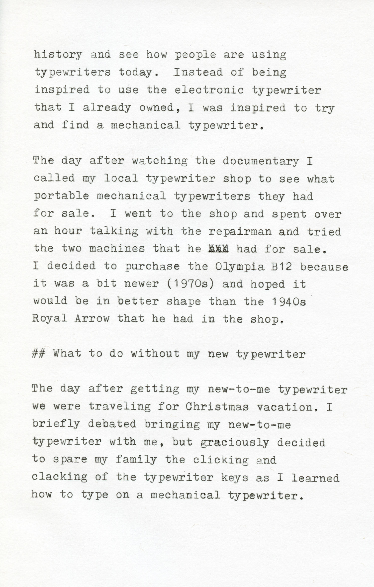 Scan of typed article, page 2